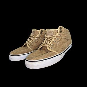 Rare Old Skool Hi-top Model Vans Woven Burlap Men’s 11.5 Ultra Cush HARD TO FIND